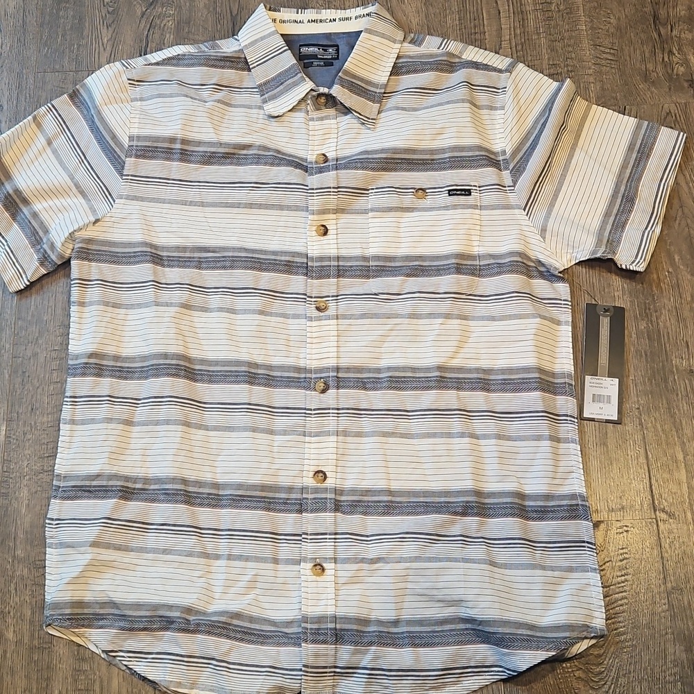 O'Neill Tailord Fit  Boys Medium Button Down Brand New With Tags